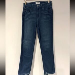 PAIGE Women's Jacqueline Transcend High Rise Straight Leg Crop Jean